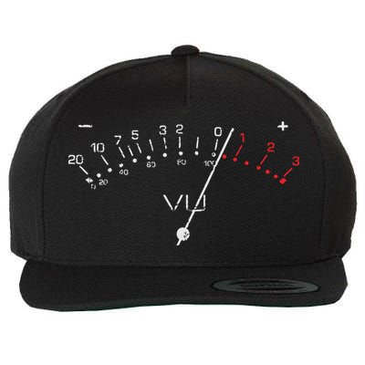 VU Meter Sound Engineer Hi Fi Analog Tee Wool Snapback Cap