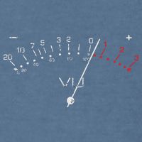 VU Meter Sound Engineer Hi Fi Analog Tee Garment-Dyed Sweatshirt
