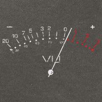 VU Meter Sound Engineer Hi Fi Analog Tee Cotton Canvas Backpack