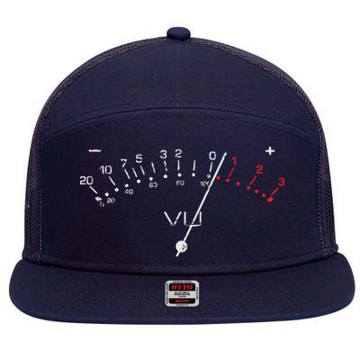 VU Meter Sound Engineer Hi Fi Analog Tee 7 Panel Mesh Trucker Snapback Hat
