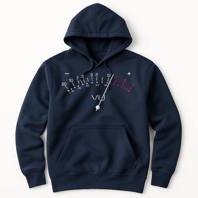 VU Meter Sound Engineer Hi Fi Analog Tee Hoodie