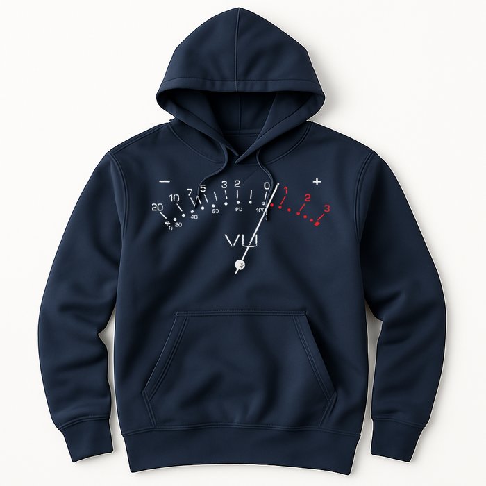 VU Meter Sound Engineer Hi Fi Analog Tee Hoodie
