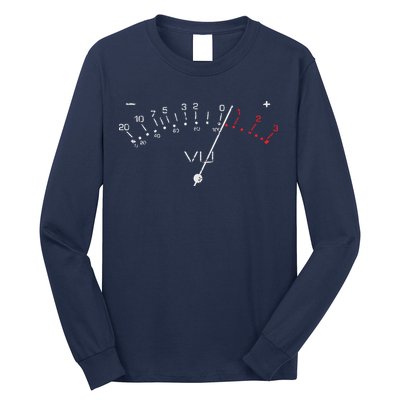 VU Meter Sound Engineer Hi Fi Analog Tee Long Sleeve Shirt