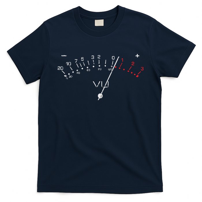 VU Meter Sound Engineer Hi Fi Analog Tee T-Shirt