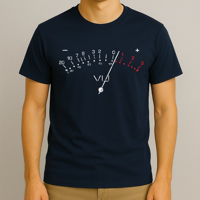 VU Meter Sound Engineer Hi Fi Analog Tee T-Shirt