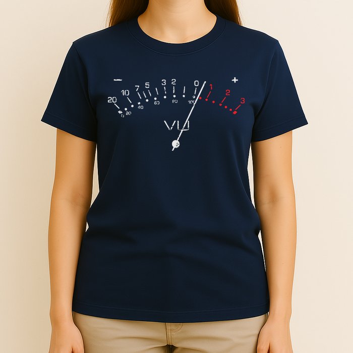 VU Meter Sound Engineer Hi Fi Analog Tee T-Shirt