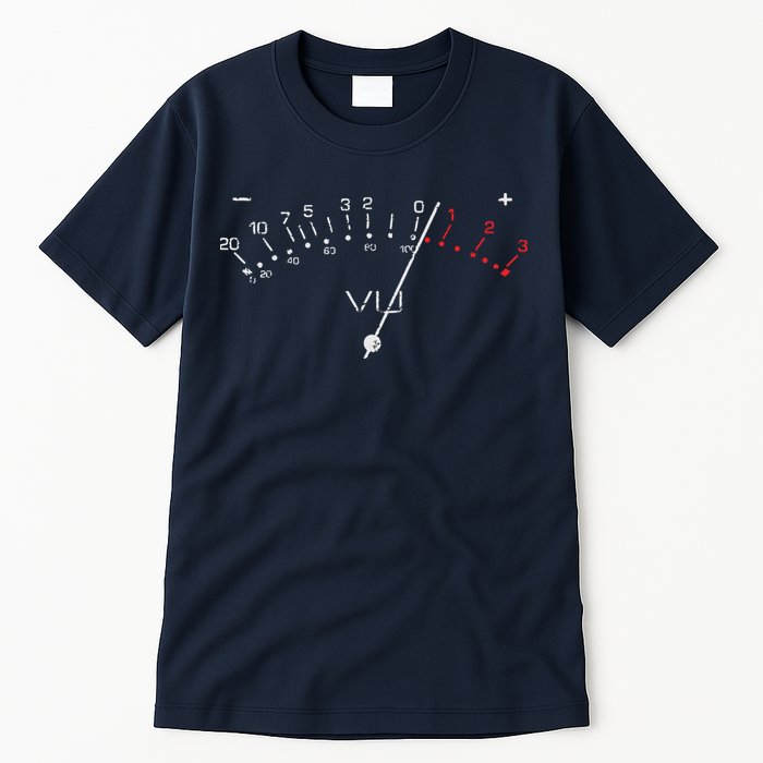 VU Meter Sound Engineer Hi Fi Analog Tee Tall T-Shirt