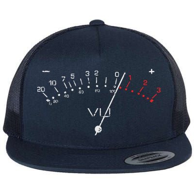 VU Meter Sound Engineer Hi Fi Analog Tee Flatbill Hat