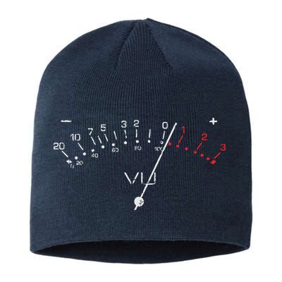 VU Meter Sound Engineer Hi Fi Analog Tee Sustainable Beanie