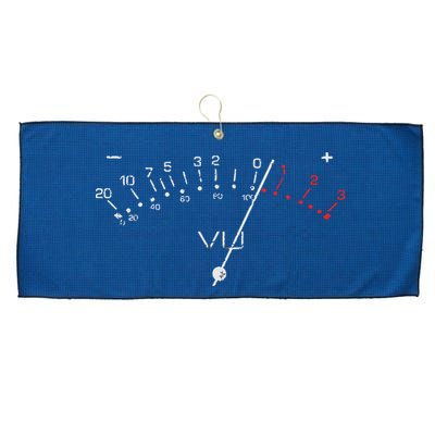 VU Meter Sound Engineer Hi Fi Analog Tee Large Microfiber Waffle Golf Towel