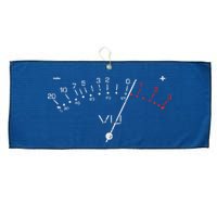 VU Meter Sound Engineer Hi Fi Analog Tee Large Microfiber Waffle Golf Towel