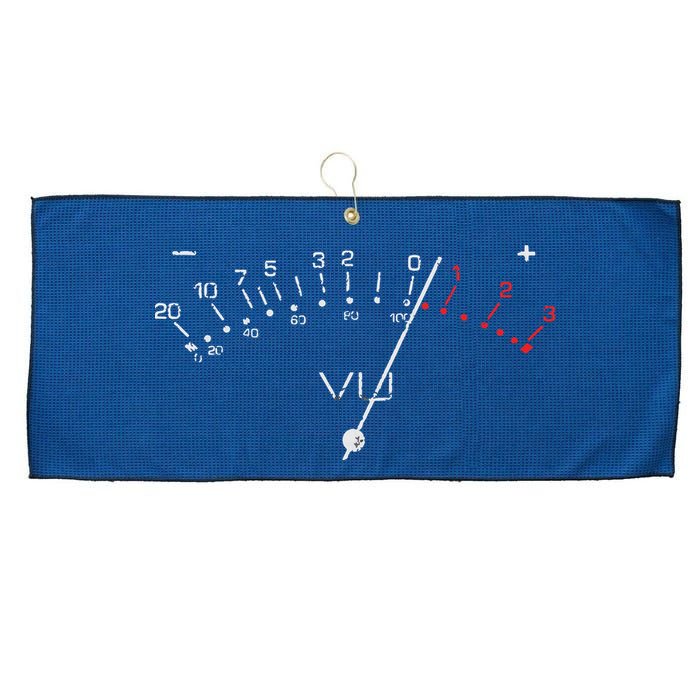 VU Meter Sound Engineer Hi Fi Analog Tee Large Microfiber Waffle Golf Towel