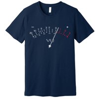 VU Meter Sound Engineer Hi Fi Analog Tee Premium T-Shirt