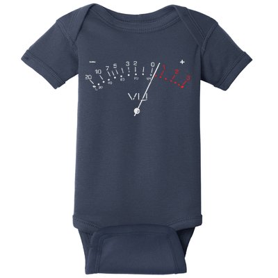 VU Meter Sound Engineer Hi Fi Analog Tee Baby Bodysuit