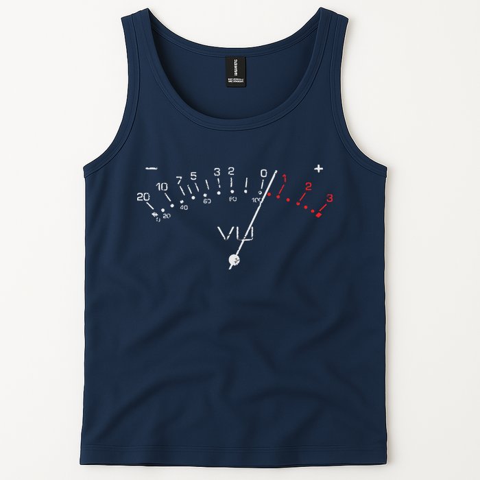VU Meter Sound Engineer Hi Fi Analog Tee Tank Top