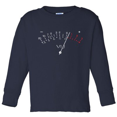 VU Meter Sound Engineer Hi Fi Analog Tee Toddler Long Sleeve Shirt