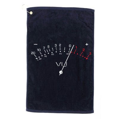 VU Meter Sound Engineer Hi Fi Analog Tee Golf Towel