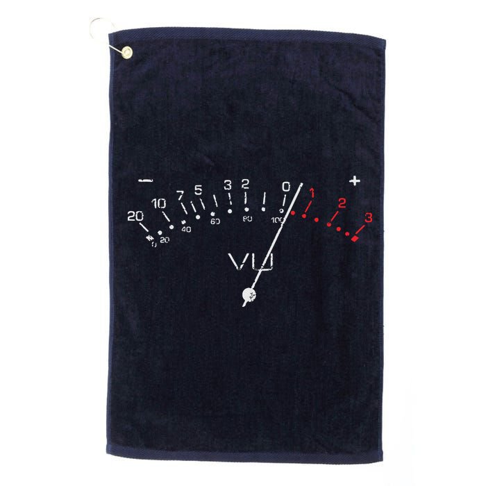 VU Meter Sound Engineer Hi Fi Analog Tee Golf Towel