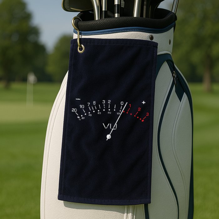 VU Meter Sound Engineer Hi Fi Analog Tee Golf Towel