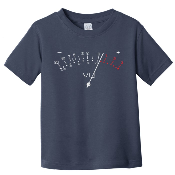 VU Meter Sound Engineer Hi Fi Analog Tee Toddler T-Shirt