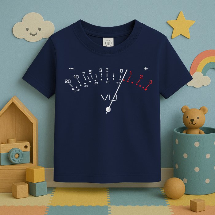 VU Meter Sound Engineer Hi Fi Analog Tee Toddler T-Shirt
