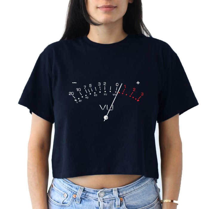VU Meter Sound Engineer Hi Fi Analog Tee Crop Top