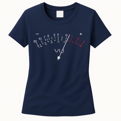 VU Meter Sound Engineer Hi Fi Analog Tee Womens T-Shirt