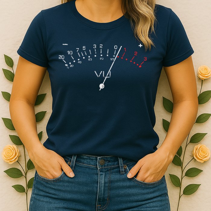 VU Meter Sound Engineer Hi Fi Analog Tee Womens T-Shirt