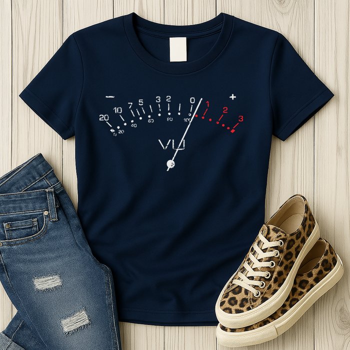 VU Meter Sound Engineer Hi Fi Analog Tee Womens T-Shirt