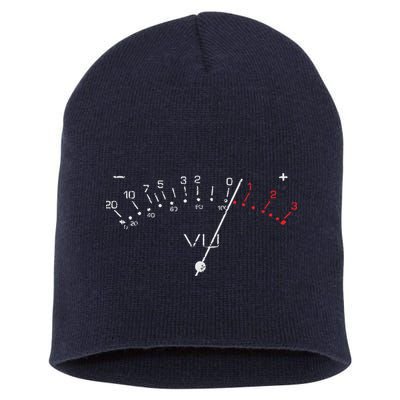VU Meter Sound Engineer Hi Fi Analog Tee Short Acrylic Beanie