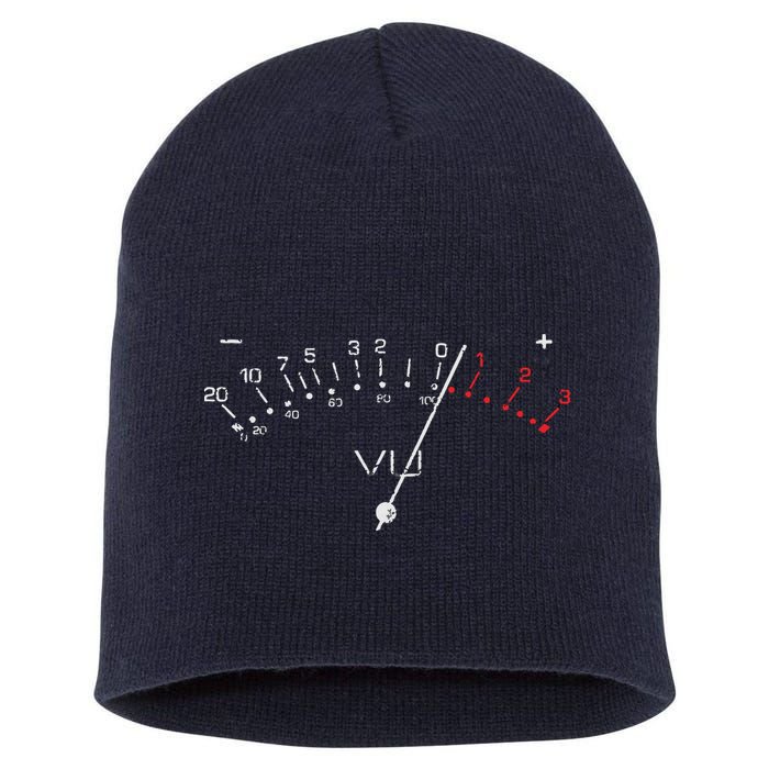VU Meter Sound Engineer Hi Fi Analog Tee Short Acrylic Beanie