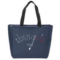 VU Meter Sound Engineer Hi Fi Analog Tee Zip Tote Bag