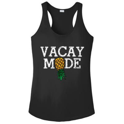 Vacay Mode summer vacation upside down pineapple swinger Ladies PosiCharge Competitor Racerback Tank