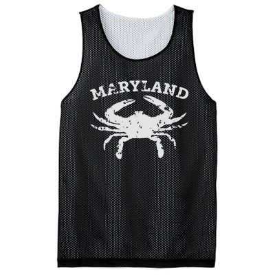 Vintage Maryland State Blue Crab Mesh Reversible Basketball Jersey Tank