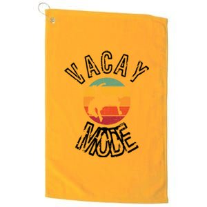 Vacay Mode Summer Rodeo Vacation Gift Platinum Collection Golf Towel