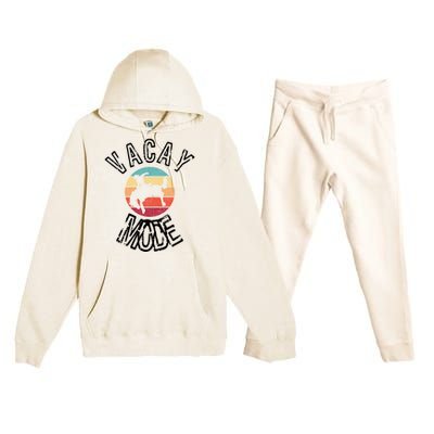 Vacay Mode Summer Rodeo Vacation Gift Premium Hooded Sweatsuit Set