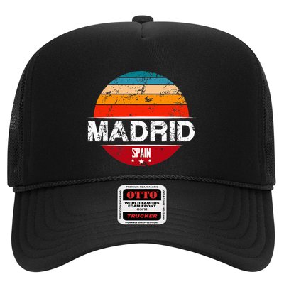 Vintage Madrid Spain Souvenir Trucker Hat