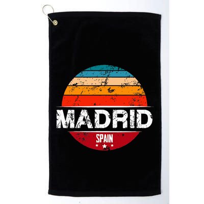 Vintage Madrid Spain Souvenir Golf Towel
