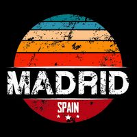 Vintage Madrid Spain Souvenir Toddler T-Shirt