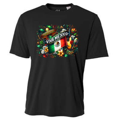 Viva Mexico September 16 Independence Of Mexico Gift Cooling Performance Crew T-Shirt