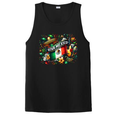 Viva Mexico September 16 Independence Of Mexico Gift PosiCharge Competitor Tank