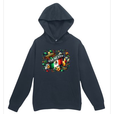 Viva Mexico September 16 Independence Of Mexico Gift Urban Pullover Hoodie