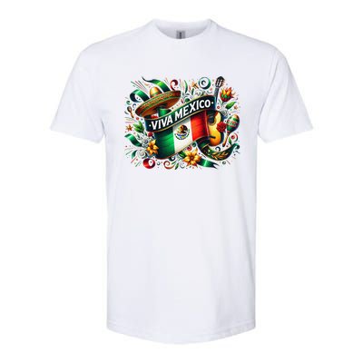 Viva Mexico September 16 Independence Of Mexico Gift Softstyle CVC T-Shirt