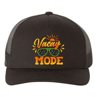 Vacay Mode Sunglasses Summer Vacation Cruise Trip Holiday Yupoong Adult 5-Panel Trucker Hat