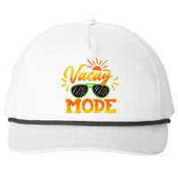 Vacay Mode Sunglasses Summer Vacation Cruise Trip Holiday Snapback Five-Panel Rope Hat