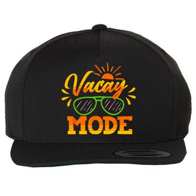 Vacay Mode Sunglasses Summer Vacation Cruise Trip Holiday Wool Snapback Cap