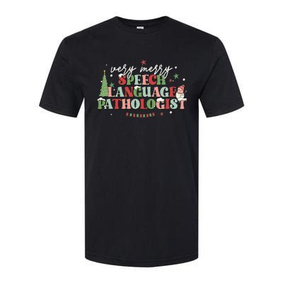 Very Merry Speech Language Pathologist Speech Squad Xmas Softstyle CVC T-Shirt