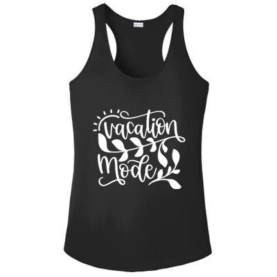 Vacation Mode Summer Break Ladies PosiCharge Competitor Racerback Tank