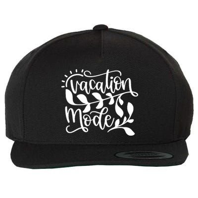 Vacation Mode Summer Break Wool Snapback Cap