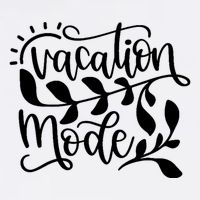 Vacation Mode Summer Break Garment-Dyed Sweatshirt